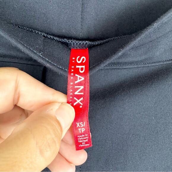 Spanx SPANXsupersmooth Perfect Fit Ponte Slim Straight Pull On Pant Navy Size XS - Picture 10 of 15